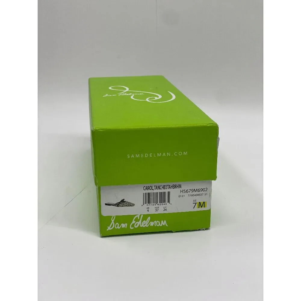 Sam Edelman Women's Carol Bow Tie Mules - Tan Cheetah 7M - Picture 6 of 7